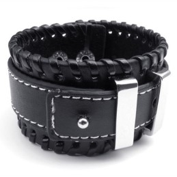 Bracelet En Cuir Titane D'Excellente Qualité, Aux Couleurs Délicates Et Au Design Astucieux
