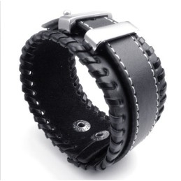 Bracelet En Cuir Titane D'Excellente Qualité, Aux Couleurs Délicates Et Au Design Astucieux