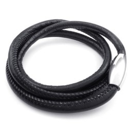 Collier En Cuir Titane D'Excellente Qualité Aux Couleurs Délicates Et Au Design Astucieux