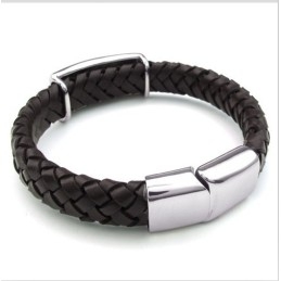 Bracelet En Cuir Titane De Qualité Fiable Et Aux Couleurs Délicates Au Design Astucieux