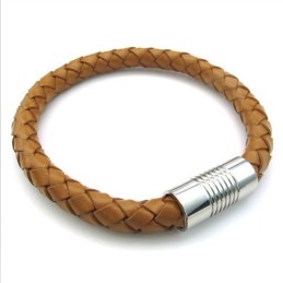 Bracelet En Cuir Titane D'Excellente Qualité, Aux Couleurs Délicates Et Au Design Astucieux
