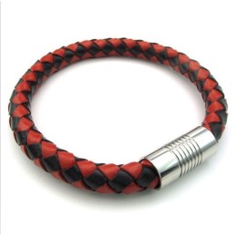 Bracelet En Cuir Titane D'Excellente Qualité, Aux Couleurs Délicates Et Au Design Astucieux