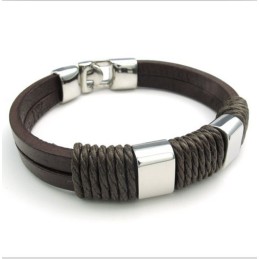 Bracelet En Cuir Titane De Qualité Fiable Et Aux Couleurs Délicates Au Design Astucieux