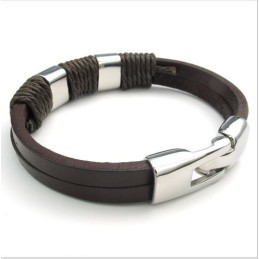 Bracelet En Cuir Titane De Qualité Fiable Et Aux Couleurs Délicates Au Design Astucieux