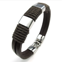 Bracelet En Cuir Titane De Qualité Fiable Et Aux Couleurs Délicates Au Design Astucieux