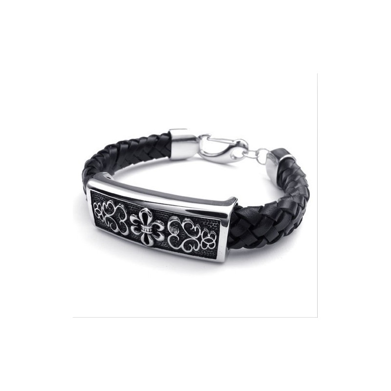 Bracelet En Cuir Titane D'Excellente Qualité, Motifs Tendance, Couleurs Délicates Bracelet En Cuir Titane D'Excellente Qualité, Motifs Tendance, Couleurs Délicates