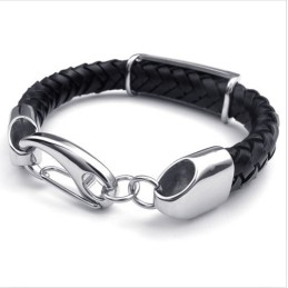 Bracelet En Cuir Titane D'Excellente Qualité, Motifs Tendance, Couleurs Délicates