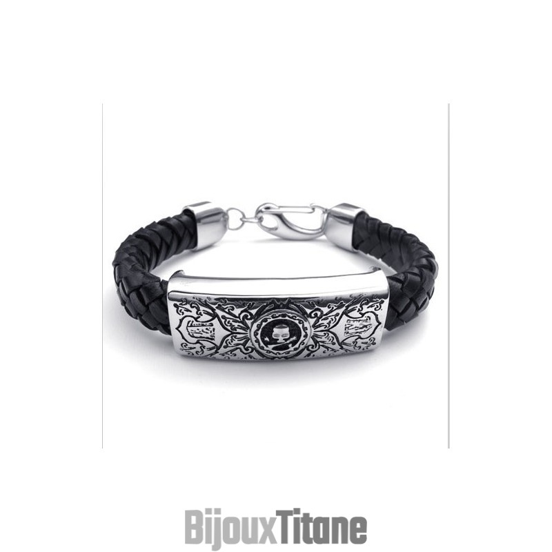 Bracelet En Cuir Titane D'Excellente Qualité, Design Attrayant, Couleurs Délicates Bracelet En Cuir Titane D'Excellente Qualité, Design Attrayant, Couleurs Délicates