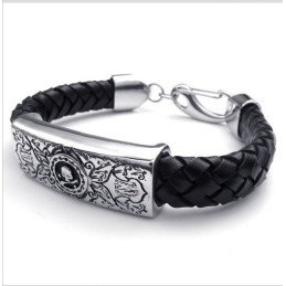 Bracelet En Cuir Titane D'Excellente Qualité, Design Attrayant, Couleurs Délicates