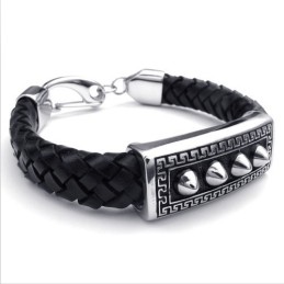 Bracelet En Cuir Titane De Qualité Fiable Et Aux Couleurs Délicates Au Design Astucieux