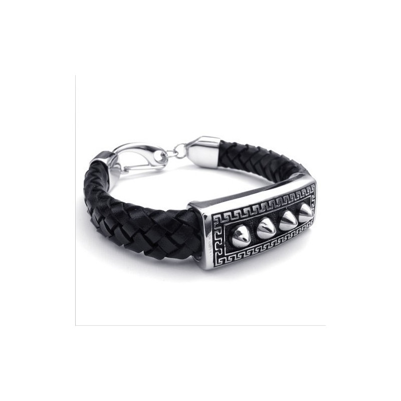 Bracelet En Cuir Titane De Qualité Fiable Et Aux Couleurs Délicates Au Design Astucieux Bracelet En Cuir Titane De Qualité Fiable Et Aux Couleurs Délicates Au Design Astucieux