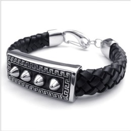 Bracelet En Cuir Titane De Qualité Fiable Et Aux Couleurs Délicates Au Design Astucieux
