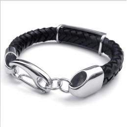 Bracelet En Cuir Titane De Qualité Fiable Et Aux Couleurs Délicates Au Design Astucieux
