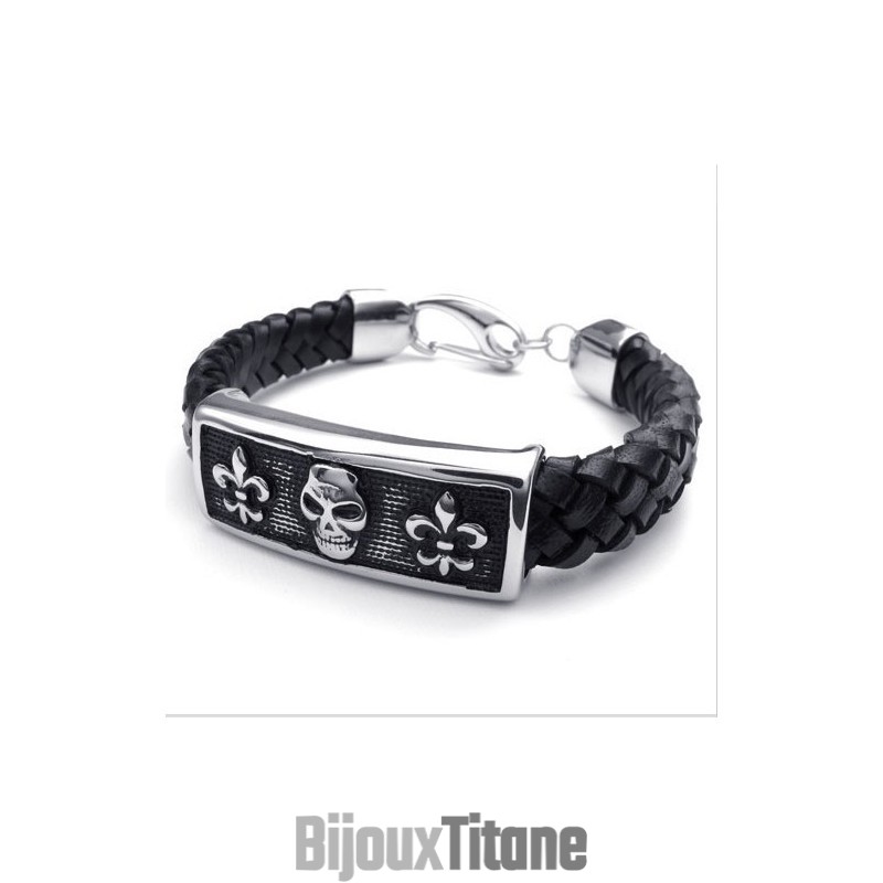 Bracelet En Cuir Titane D'Excellente Qualité, Design Attrayant, Couleurs Délicates Bracelet En Cuir Titane D'Excellente Qualité, Design Attrayant, Couleurs Délicates