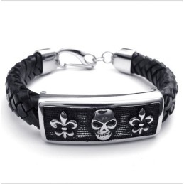 Bracelet En Cuir Titane D'Excellente Qualité, Design Attrayant, Couleurs Délicates