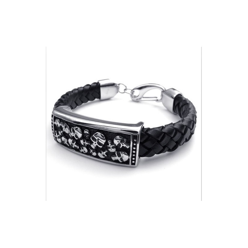Bracelet En Cuir Titane De Qualité Fiable Et Aux Couleurs Délicates Au Design Astucieux