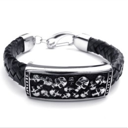 Bracelet En Cuir Titane De Qualité Fiable Et Aux Couleurs Délicates Au Design Astucieux