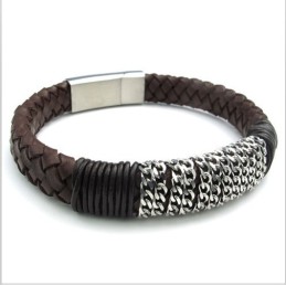 Bracelet En Cuir Titane De Qualité Fiable Et Aux Couleurs Délicates Au Design Astucieux