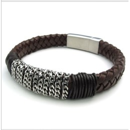 Bracelet En Cuir Titane De Qualité Fiable Et Aux Couleurs Délicates Au Design Astucieux