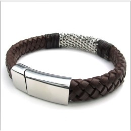 Bracelet En Cuir Titane De Qualité Fiable Et Aux Couleurs Délicates Au Design Astucieux