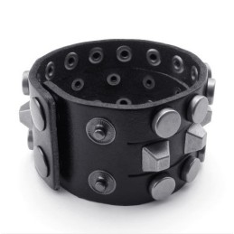 Bracelet En Cuir Titane D'Excellente Qualité, Design Moderne, Couleurs Délicates