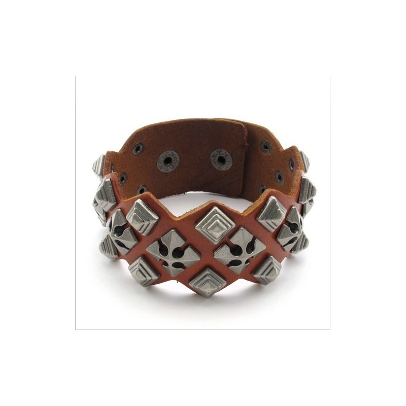Bracelet En Cuir Titane D'Excellente Qualité, Design Moderne, Couleurs Délicates Bracelet En Cuir Titane D'Excellente Qualité, Design Moderne, Couleurs Délicates