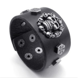 Bracelet En Cuir Titane Au Design Attrayant, Aux Couleurs Délicates Et De Qualité Fiable