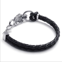 Bracelet En Cuir Titane De Qualité Stable Et Aux Couleurs Délicates Au Design Astucieux