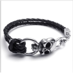 Bracelet En Cuir Titane De Qualité Stable Et Aux Couleurs Délicates Au Design Astucieux