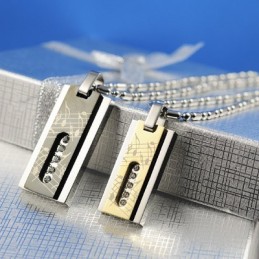 Colliers Et Pendentifs En Titane Fashion Score Sweetheart Lover