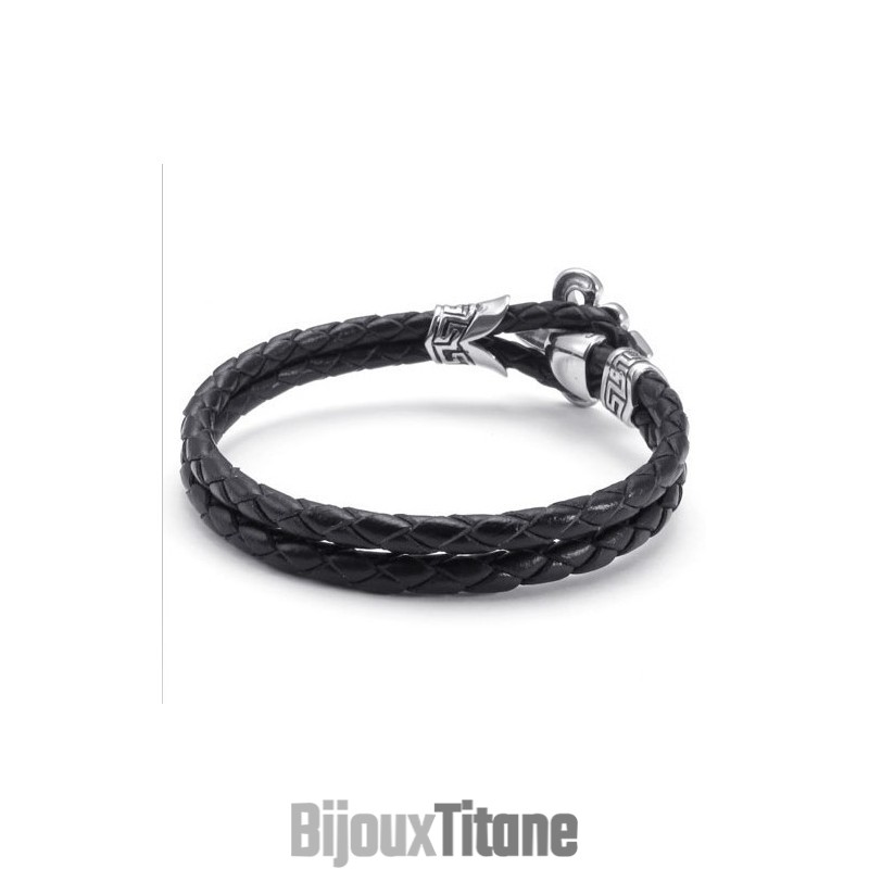 Bracelet En Cuir Titane D'Excellente Qualité Aux Couleurs Délicates Et Au Design Astucieux Bracelet En Cuir Titane D'Excellente Qualité Aux Couleurs Délicates Et Au Design Astucieux