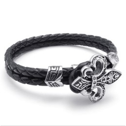 Bracelet En Cuir Titane D'Excellente Qualité Aux Couleurs Délicates Et Au Design Astucieux
