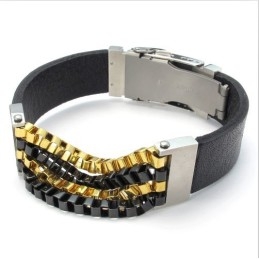 Bracelet En Cuir Titane D'Excellente Qualité, Design Attrayant Et Belles Couleurs