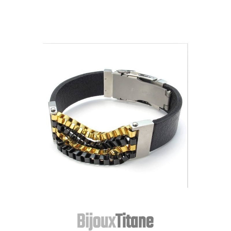 Bracelet En Cuir Titane D'Excellente Qualité, Design Attrayant Et Belles Couleurs
