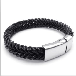 Bracelet En Cuir Titane De Qualité Stable Et Aux Couleurs Délicates Au Design Astucieux
