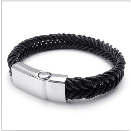 Bracelet En Cuir Titane De Qualité Stable Et Aux Couleurs Délicates Au Design Astucieux