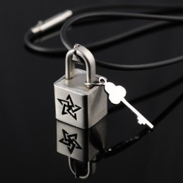 Collier Pendentif Étoile À Cinq Branches En Titane
