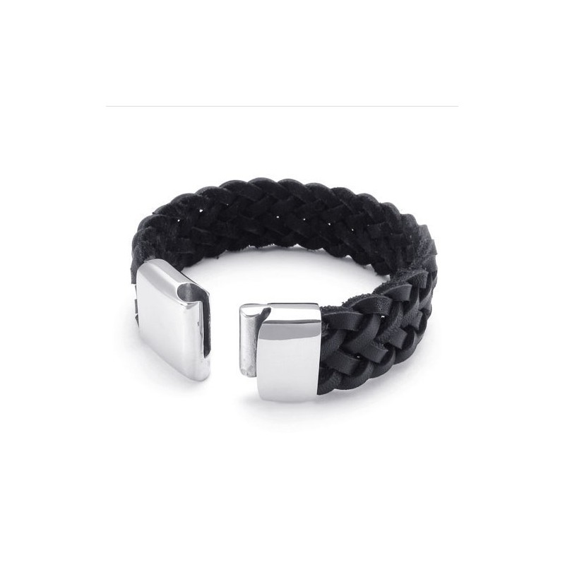 Bracelet En Cuir Titane De Qualité Stable Et Aux Couleurs Délicates Au Design Astucieux