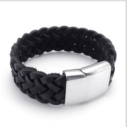 Bracelet En Cuir Titane De Qualité Stable Et Aux Couleurs Délicates Au Design Astucieux