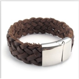 Bracelet En Cuir Titane De Qualité Stable Et Aux Couleurs Délicates Au Design Astucieux
