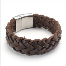 Bracelet En Cuir Titane De Qualité Stable Et Aux Couleurs Délicates Au Design Astucieux