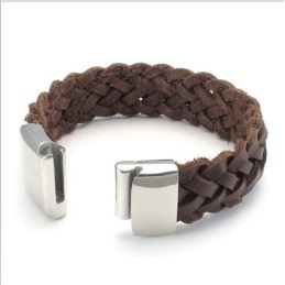 Bracelet En Cuir Titane De Qualité Stable Et Aux Couleurs Délicates Au Design Astucieux