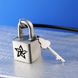 Collier Pendentif Étoile À Cinq Branches En Titane
