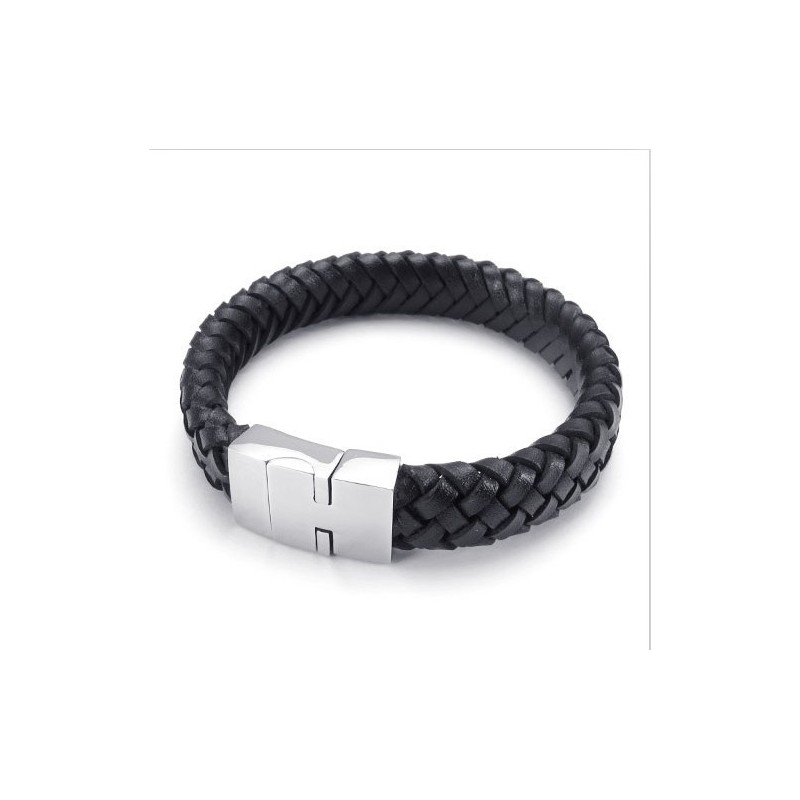 Bracelet En Cuir Titane De Qualité Stable Et Aux Couleurs Délicates Au Design Astucieux