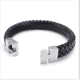 Bracelet En Cuir Titane De Qualité Stable Et Aux Couleurs Délicates Au Design Astucieux