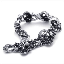 Bracelet En Cuir Titane D'Excellente Qualité, Design Moderne, Couleurs Délicates
