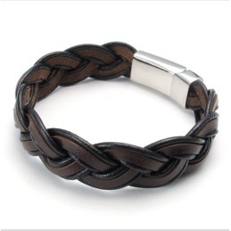 Bracelet En Cuir Titane De Qualité Stable Et Aux Couleurs Délicates Au Design Astucieux