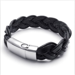 Bracelet En Cuir Titane De Qualité Stable Et Aux Couleurs Délicates Au Design Astucieux