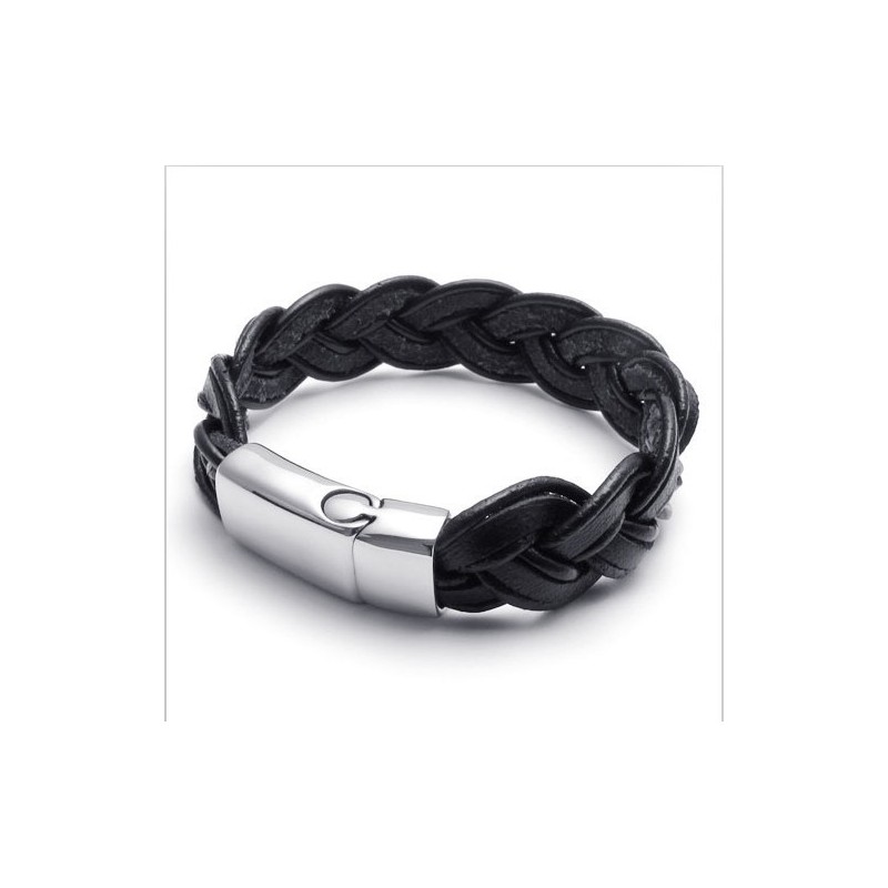 Bracelet En Cuir Titane De Qualité Stable Et Aux Couleurs Délicates Au Design Astucieux Bracelet En Cuir Titane De Qualité Stable Et Aux Couleurs Délicates Au Design Astucieux