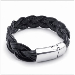 Bracelet En Cuir Titane De Qualité Stable Et Aux Couleurs Délicates Au Design Astucieux